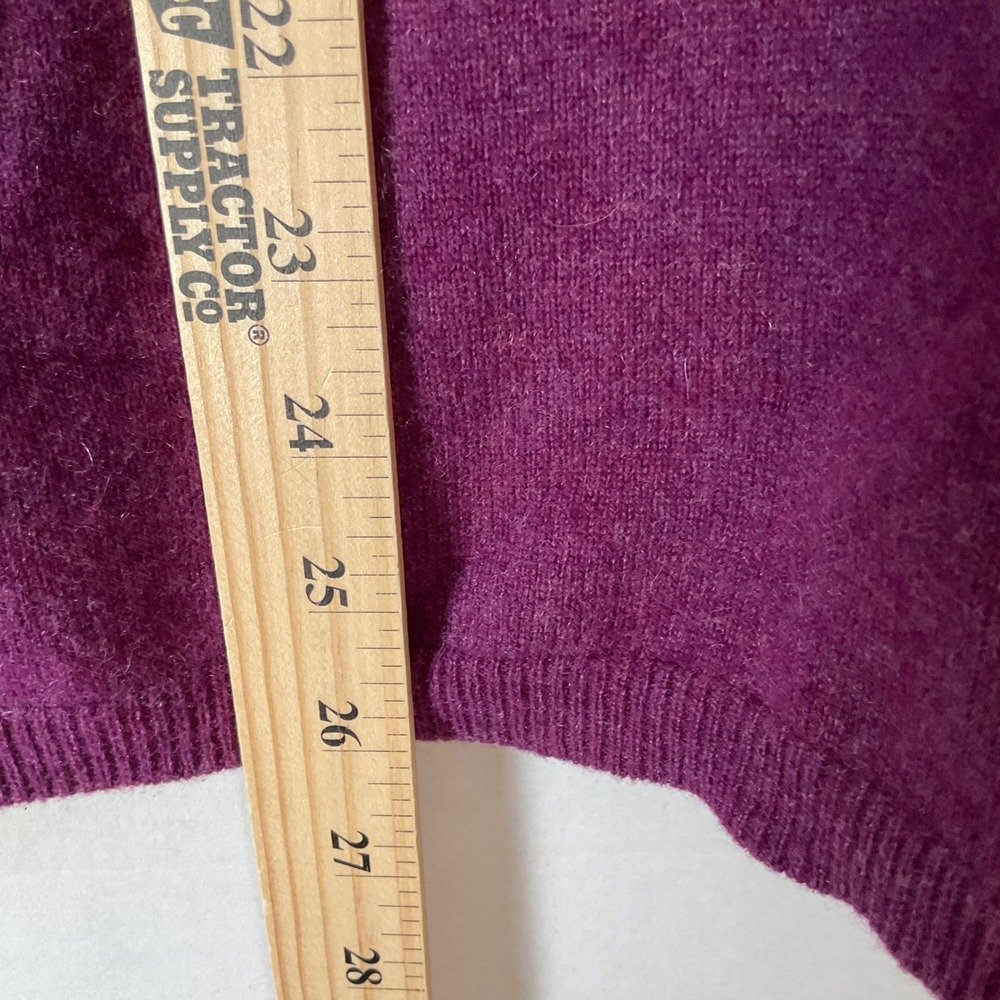Talbots Petite Pure Cashmere Funnel Neck Sweater Plum Purple XLP KH5355 - Picture 6 of 9